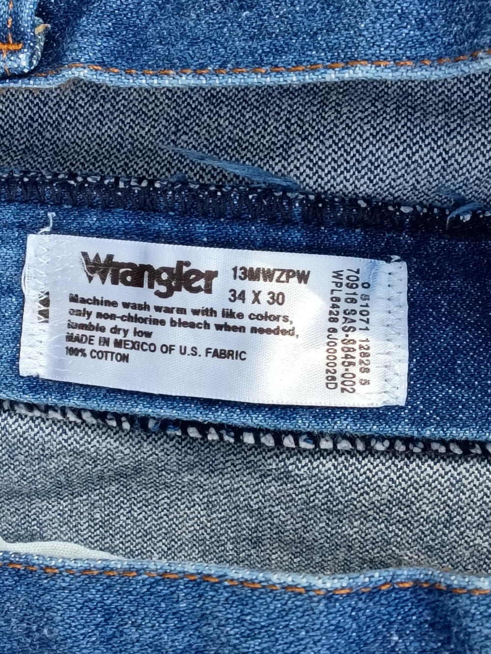 Vintage Wrangler Cowboy Cut Original Fit Jeans 34x30 - Pre-Washed Indigo - Picture 2 of 11